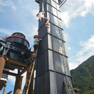 TGH400斗式提升機下鏈輪軸斷軸修.復方法